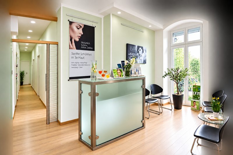 Empfangsbereich von Scarabeus Cosmetics in Berlin-Friedrichshagen